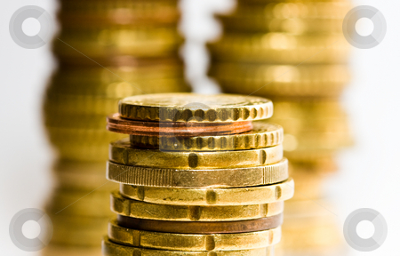 To use this stock image in your creative project, please select the size you need over to the right and click the "Add to Cart" button.
Your downloaded image will come with the Cutcaster watermark removed so don’t worry about the watermark you see on this page. Euro coins stock photo, Euro coins by Luca Bertolli