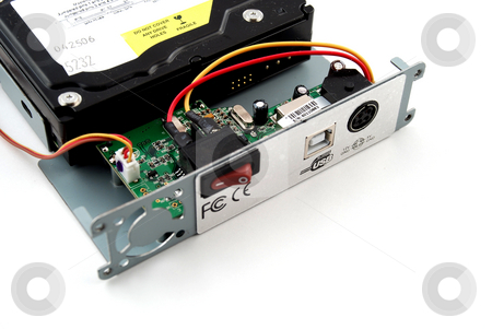 To use this stock image in your creative project, please select the size you need over to the right and click the "Add to Cart" button.
Your downloaded image will come with the Cutcaster watermark removed so don’t worry about the watermark you see on this page. Electronic parts and circuits stock photo, Pictures of the interior of a consumer electronics product showing the different components by Albert Lozano