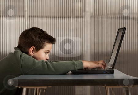 To use this stock image in your creative project, please select the size you need over to the right and click the "Add to Cart" button.
Your downloaded image will come with the Cutcaster watermark removed so don’t worry about the watermark you see on this page. Boy working on a laptop computer stock photo, Cute young boy working on a laptop computer by Scott Griessel