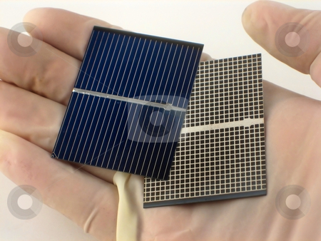 To use this stock image in your creative project, please select the size you need over to the right and click the "Add to Cart" button.
Your downloaded image will come with the Cutcaster watermark removed so don’t worry about the watermark you see on this page. Solar cell research stock photo, Reserarch and development in solar cells by Albert Lozano