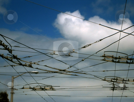 To use this stock image in your creative project, please select the size you need over to the right and click the "Add to Cart" button.
Your downloaded image will come with the Cutcaster watermark removed so don’t worry about the watermark you see on this page. Power and electricity stock photo, Stock pictures of wires in the city for power distribution by Albert Lozano