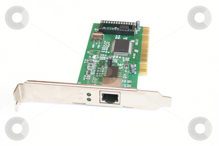 To use this stock image in your creative project, please select the size you need over to the right and click the "Add to Cart" button.
Your downloaded image will come with the Cutcaster watermark removed so don’t worry about the watermark you see on this page. Local Area Network (LAN) PCI Card stock photo, 10/100 LAN card with PCI fitting by Helen Shorey
