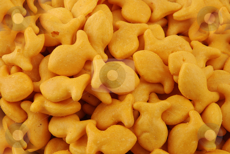To use this stock image in your creative project, please select the size you need over to the right and click the "Add to Cart" button.
Your downloaded image will come with the Cutcaster watermark removed so don’t worry about the watermark you see on this page. Snacky foods stock photo, Stock pictures of crackers shaped like little fishies for snacks by Albert Lozano
