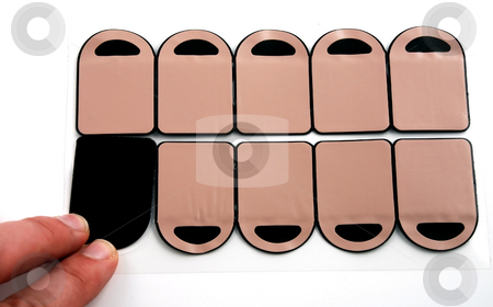 To use this stock image in your creative project, please select the size you need over to the right and click the "Add to Cart" button.
Your downloaded image will come with the Cutcaster watermark removed so don’t worry about the watermark you see on this page. Electrodes stock photo, Stock pictures of electrodes used in a variety of medical equipment by Albert Lozano