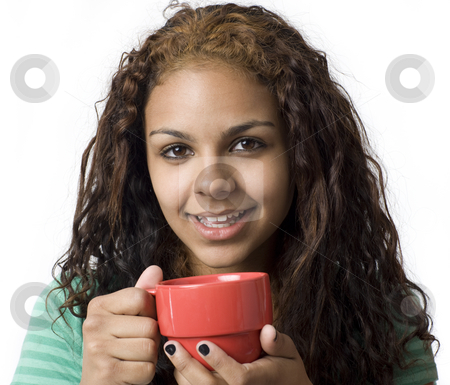 To use this stock image in your creative project, please select the size you need over to the right and click the "Add to Cart" button.
Your downloaded image will come with the Cutcaster watermark removed so don’t worry about the watermark you see on this page. A girl with a red cup smiles stock photo, A girl with a red cup smiles by Rick Becker-Leckrone