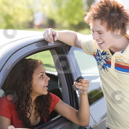 To use this stock image in your creative project, please select the size you need over to the right and click the "Add to Cart" button.
Your downloaded image will come with the Cutcaster watermark removed so don’t worry about the watermark you see on this page. Happy teen shows off car
stock photo, Happy teen shows off car by Rick Becker-Leckrone