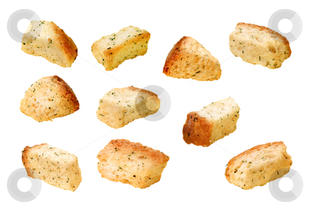 To use this stock image in your creative project, please select the size you need over to the right and click the "Add to Cart" button.
Your downloaded image will come with the Cutcaster watermark removed so don’t worry about the watermark you see on this page. Croutons stock photo, Croutons isolated on a white background by Danny Smythe