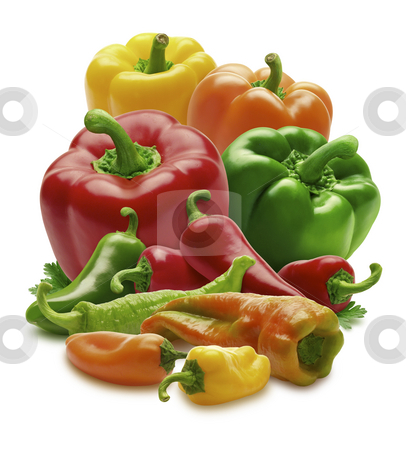 To use this stock image in your creative project, please select the size you need over to the right and click the "Add to Cart" button.
Your downloaded image will come with the Cutcaster watermark removed so don’t worry about the watermark you see on this page. Group of Peppers stock photo, Group of Peppers isolated on a white background by Danny Smythe