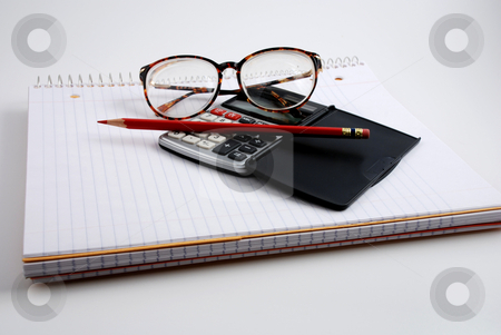 To use this stock image in your creative project, please select the size you need over to the right and click the "Add to Cart" button.
Your downloaded image will come with the Cutcaster watermark removed so don’t worry about the watermark you see on this page. Calculating stock photo, Pictures of a calculator and glasses resting on a notepad, ready to do calculations by Albert Lozano