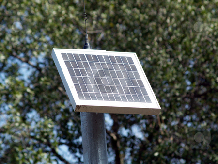 To use this stock image in your creative project, please select the size you need over to the right and click the "Add to Cart" button.
Your downloaded image will come with the Cutcaster watermark removed so don’t worry about the watermark you see on this page. Small solar panel on pole with trees stock photo, Small solar panel powering bike trail emergency call box by Jeff Cleveland