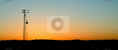To use this stock image in your creative project, please select the size you need over to the right and click the "Add to Cart" button.
Your downloaded image will come with the Cutcaster watermark removed so don’t worry about the watermark you see on this page. Pale Blue Cell Phone Tower Sunset stock photo, A cell phone tower silhouette in the sunset by Chris Hill