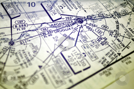 To use this stock image in your creative project, please select the size you need over to the right and click the "Add to Cart" button.
Your downloaded image will come with the Cutcaster watermark removed so don’t worry about the watermark you see on this page. Air navigation chart stock photo, Air navigation chart: airways over the Argentina-Uruguay border. by Fernando Barozza