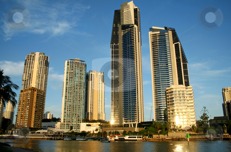 To use this stock image in your creative project, please select the size you need over to the right and click the "Add to Cart" button.
Your downloaded image will come with the Cutcaster watermark removed so don’t worry about the watermark you see on this page. Surfers Paradise Skyline stock photo, View of Surfers Paradise Australia skyline South of the Chevron Bridge. by Brett Mulcahy