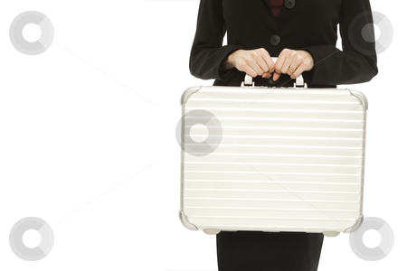 To use this stock image in your creative project, please select the size you need over to the right and click the "Add to Cart" button.
Your downloaded image will come with the Cutcaster watermark removed so don’t worry about the watermark you see on this page. Businesswoman with briefcase stock photo, Businesswoman in a suit holds a metal briefcase by Rick Becker-Leckrone