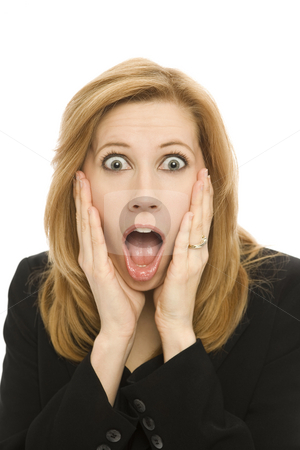 To use this stock image in your creative project, please select the size you need over to the right and click the "Add to Cart" button.
Your downloaded image will come with the Cutcaster watermark removed so don’t worry about the watermark you see on this page. Businesswoman gestures surprise stock photo, A businesswoman in a suit gestures surprise by Rick Becker-Leckrone
