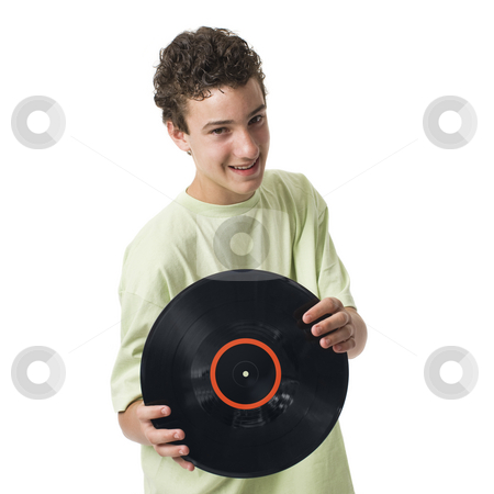 To use this stock image in your creative project, please select the size you need over to the right and click the "Add to Cart" button.
Your downloaded image will come with the Cutcaster watermark removed so don’t worry about the watermark you see on this page. Boy with record stock photo, A bot with a record smiles by Rick Becker-Leckrone