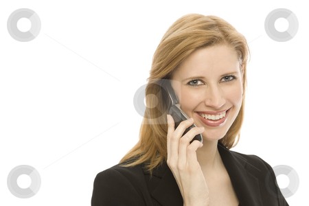 To use this stock image in your creative project, please select the size you need over to the right and click the "Add to Cart" button.
Your downloaded image will come with the Cutcaster watermark removed so don’t worry about the watermark you see on this page. Businesswoman uses cell phone stock photo, A businesswoman in a suit uses a cell phone by Rick Becker-Leckrone
