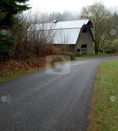 To use this stock image in your creative project, please select the size you need over to the right and click the "Add to Cart" button.
Your downloaded image will come with the Cutcaster watermark removed so don’t worry about the watermark you see on this page. Barn on country road stock photo, Old barn in rural setting on back country road by Jill Reid