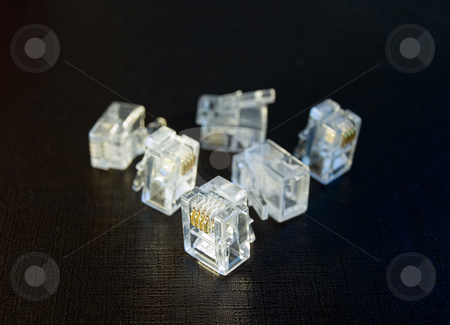 To use this stock image in your creative project, please select the size you need over to the right and click the "Add to Cart" button.
Your downloaded image will come with the Cutcaster watermark removed so don’t worry about the watermark you see on this page. RJ telephone plugs stock photo, Closeup of several telephone plugs. by Sinisa Botas
