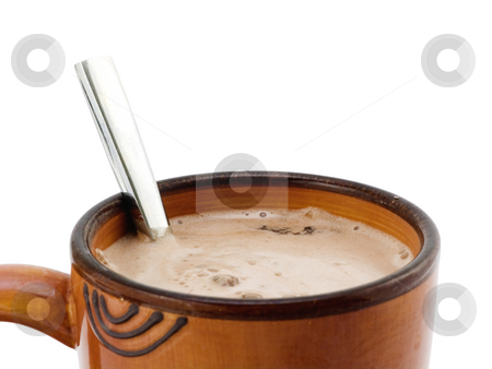 To use this stock image in your creative project, please select the size you need over to the right and click the "Add to Cart" button.
Your downloaded image will come with the Cutcaster watermark removed so don’t worry about the watermark you see on this page. Spoon in Hot Chocolate stock photo, Spoon in Hot Chocolate on a white background by John Teeter