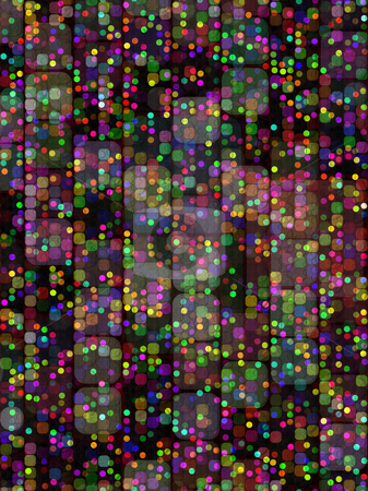 To use this stock image in your creative project, please select the size you need over to the right and click the "Add to Cart" button.
Your downloaded image will come with the Cutcaster watermark removed so don’t worry about the watermark you see on this page. Festive night pattern stock photo, Texture of colored dots and blocks on dark background by Wino Evertz