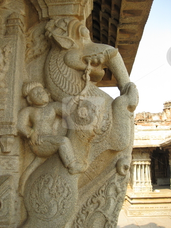 To use this stock image in your creative project, please select the size you need over to the right and click the "Add to Cart" button.
Your downloaded image will come with the Cutcaster watermark removed so don’t worry about the watermark you see on this page. Ancient Horse Scultpure stock photo, A sculpted Pillar from a Vijaynagan building, India by Colin Elves