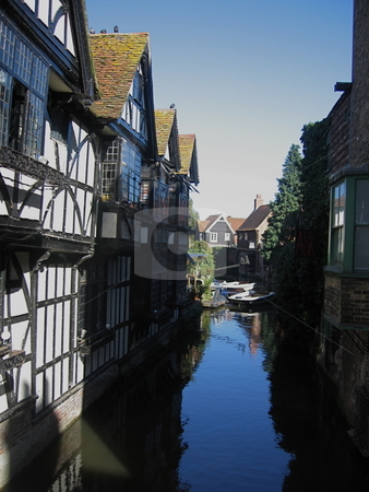 To use this stock image in your creative project, please select the size you need over to the right and click the "Add to Cart" button.
Your downloaded image will come with the Cutcaster watermark removed so don’t worry about the watermark you see on this page. Canterbury Canal stock photo, A view looking down the river in canterbury by Colin Elves