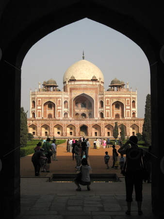 To use this stock image in your creative project, please select the size you need over to the right and click the "Add to Cart" button.
Your downloaded image will come with the Cutcaster watermark removed so don’t worry about the watermark you see on this page. Humyan's Tomb stock photo, A view of Humyan's Tomb, New Delhi, India - Framed by and Arch by Colin Elves