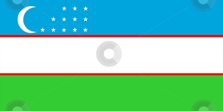 To use this stock image in your creative project, please select the size you need over to the right and click the "Add to Cart" button.
Your downloaded image will come with the Cutcaster watermark removed so don’t worry about the watermark you see on this page. Flag Of Uzbekistan stock photo, 2D illustration of the flag of Uzbekistan by Tudor Antonel adrian