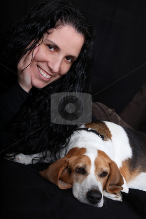 To use this stock image in your creative project, please select the size you need over to the right and click the "Add to Cart" button.
Your downloaded image will come with the Cutcaster watermark removed so don’t worry about the watermark you see on this page. Love My Dog (Beagle) stock photo, Girl lying down with her dog (Beagle) by Gregg Cerenzio