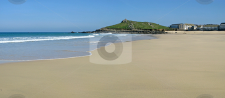 To use this stock image in your creative project, please select the size you need over to the right and click the "Add to Cart" button.
Your downloaded image will come with the Cutcaster watermark removed so don’t worry about the watermark you see on this page. Panoramic view of the sandy Porthmeor beach in St. Ives, Cornwall UK. stock photo, Panoramic view of the sandy Porthmeor beach in St. Ives, Cornwall UK. by Stephen Rees