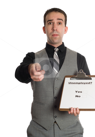 To use this stock image in your creative project, please select the size you need over to the right and click the "Add to Cart" button.
Your downloaded image will come with the Cutcaster watermark removed so don’t worry about the watermark you see on this page. Unemployment Survey stock photo, A young businessman doing a survey on unemployment rates, isolated against a white background by Richard Nelson