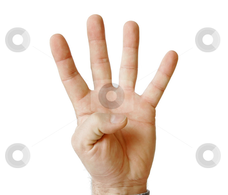 To use this stock image in your creative project, please select the size you need over to the right and click the "Add to Cart" button.
Your downloaded image will come with the Cutcaster watermark removed so don’t worry about the watermark you see on this page. Four fingers stock photo, Human palm hand showing four fingers isolated on white by Julija Sapic