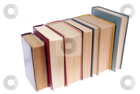 To use this stock image in your creative project, please select the size you need over to the right and click the "Add to Cart" button.
Your downloaded image will come with the Cutcaster watermark removed so don’t worry about the watermark you see on this page. Books stock photo, Old books isolated on white background by Jolanta Dabrowska