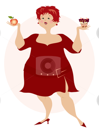 To use this stock image in your creative project, please select the size you need over to the right and click the "Add to Cart" button.
Your downloaded image will come with the Cutcaster watermark removed so don’t worry about the watermark you see on this page. Choice stock vector clipart, Pretty lady is doing her decision what to eat by Vanda Grigorovic