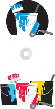 To use this stock image in your creative project, please select the size you need over to the right and click the "Add to Cart" button.
Your downloaded image will come with the Cutcaster watermark removed so don’t worry about the watermark you see on this page. Painting bucket and tools stock vector clipart, Painting bucket and tools by Vanda Grigorovic