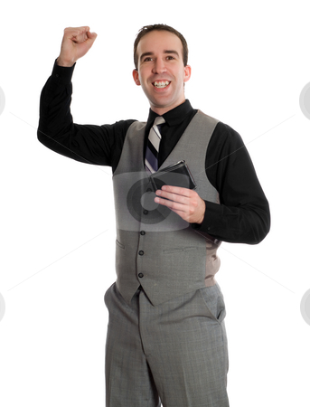 To use this stock image in your creative project, please select the size you need over to the right and click the "Add to Cart" button.
Your downloaded image will come with the Cutcaster watermark removed so don’t worry about the watermark you see on this page. Wage Increase stock photo, A young man pumping his fist with excitement because he got a wage increase, isolated against a white background by Richard Nelson