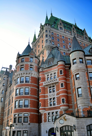 To use this stock image in your creative project, please select the size you need over to the right and click the "Add to Cart" button.
Your downloaded image will come with the Cutcaster watermark removed so don’t worry about the watermark you see on this page. Chateau Frontenac stock photo, Photo of the Quebec City most famous landmark by Fernando Barozza