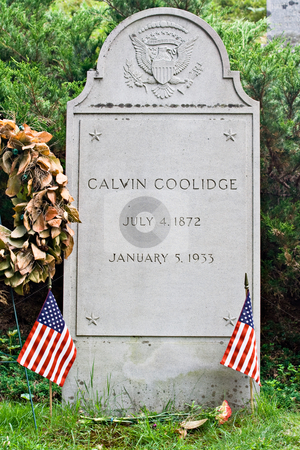 To use this stock image in your creative project, please select the size you need over to the right and click the "Add to Cart" button.
Your downloaded image will come with the Cutcaster watermark removed so don’t worry about the watermark you see on this page. Calvin Coolidge Gravestone stock photo, The gravestone of Calvin Coolidge at his gravesite in Plymouth, Vermont. by Stephen Bonk