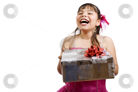 To use this stock image in your creative project, please select the size you need over to the right and click the "Add to Cart" button.
Your downloaded image will come with the Cutcaster watermark removed so don’t worry about the watermark you see on this page. I wonder what I got this time.... stock photo, Studio shot of endearing girl with gift wearing fancy dress - focus on gift by iodrakon