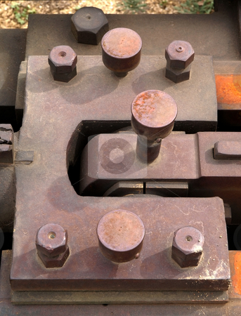 To use this stock image in your creative project, please select the size you need over to the right and click the "Add to Cart" button.
Your downloaded image will come with the Cutcaster watermark removed so don’t worry about the watermark you see on this page. Close-up of ruted antique bolt plate stock photo, Close-up detail of rusted antique and vintage bolt plate by Jill Reid