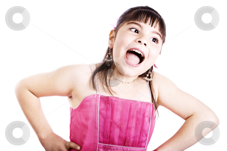 To use this stock image in your creative project, please select the size you need over to the right and click the "Add to Cart" button.
Your downloaded image will come with the Cutcaster watermark removed so don’t worry about the watermark you see on this page. Really?? stock photo, Studio shot of Happy Girl wearing fancy dress - Isolated on white by iodrakon