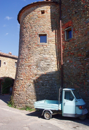To use this stock image in your creative project, please select the size you need over to the right and click the "Add to Cart" button.
Your downloaded image will come with the Cutcaster watermark removed so don’t worry about the watermark you see on this page. Stone building in Tuscany with small truck stock photo, Stone building in Tuscany with small truck by Jaime Pharr