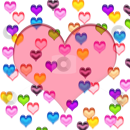 To use this stock image in your creative project, please select the size you need over to the right and click the "Add to Cart" button.
Your downloaded image will come with the Cutcaster watermark removed so don’t worry about the watermark you see on this page. Colorful glassy hearts pattern stock photo, Texture of transparent glassy hearts in bright colors by Wino Evertz