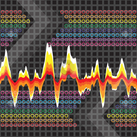 To use this stock image in your creative project, please select the size you need over to the right and click the "Add to Cart" button.
Your downloaded image will come with the Cutcaster watermark removed so don’t worry about the watermark you see on this page. Graphic Audio Waveform stock photo, An audio waveform over a grid background. It also could work as a heartrate monitor. by Todd Arena
