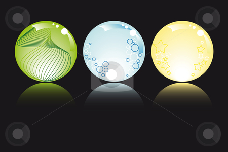 To use this stock image in your creative project, please select the size you need over to the right and click the "Add to Cart" button.
Your downloaded image will come with the Cutcaster watermark removed so don’t worry about the watermark you see on this page. Glowing spheres stock vector clipart, Glowing spheres in pastel colors with stars bubbles and fantasy by Karin Claus