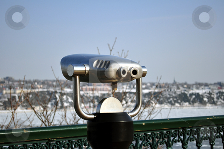 To use this stock image in your creative project, please select the size you need over to the right and click the "Add to Cart" button.
Your downloaded image will come with the Cutcaster watermark removed so don’t worry about the watermark you see on this page. Binocular, observation deck stock photo, Observation deck, shore of Saint Laurent river by Fernando Barozza