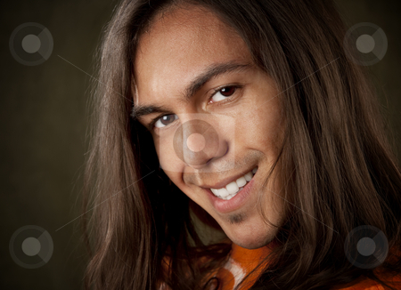 To use this stock image in your creative project, please select the size you need over to the right and click the "Add to Cart" button.
Your downloaded image will come with the Cutcaster watermark removed so don’t worry about the watermark you see on this page. Handsome Young Man stock photo, Closeup Portrait of a Handsome Young Man with Long Hair by Scott Griessel