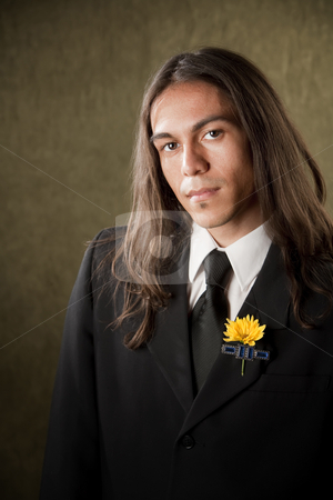 To use this stock image in your creative project, please select the size you need over to the right and click the "Add to Cart" button.
Your downloaded image will come with the Cutcaster watermark removed so don’t worry about the watermark you see on this page. Handsome man in formalwear stock photo, Handsome man in formal jacket with boutonniere by Scott Griessel