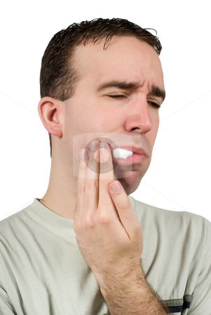 To use this stock image in your creative project, please select the size you need over to the right and click the "Add to Cart" button.
Your downloaded image will come with the Cutcaster watermark removed so don’t worry about the watermark you see on this page. Tooth Pain stock photo, A man suffering from a toothache and holding some cotton in his mouth to help, isolated against a white background by Richard Nelson
